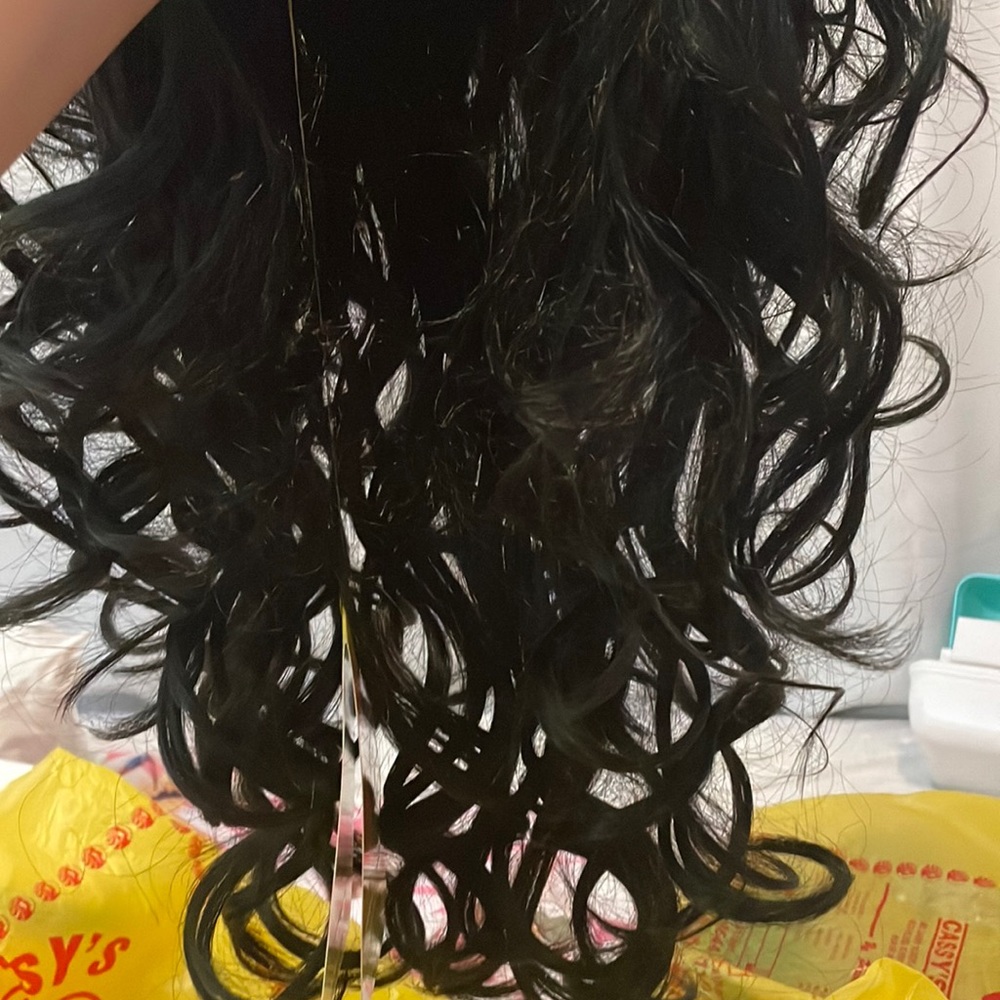 Synthetic hair wig